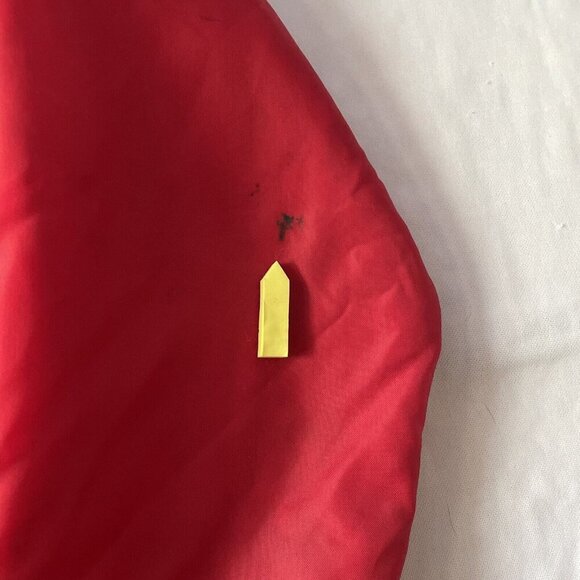 Rockabilly Windbreaker Snap Jacket Size L Men USA 1980s Warm Red Distressed - Picture 9 of 10